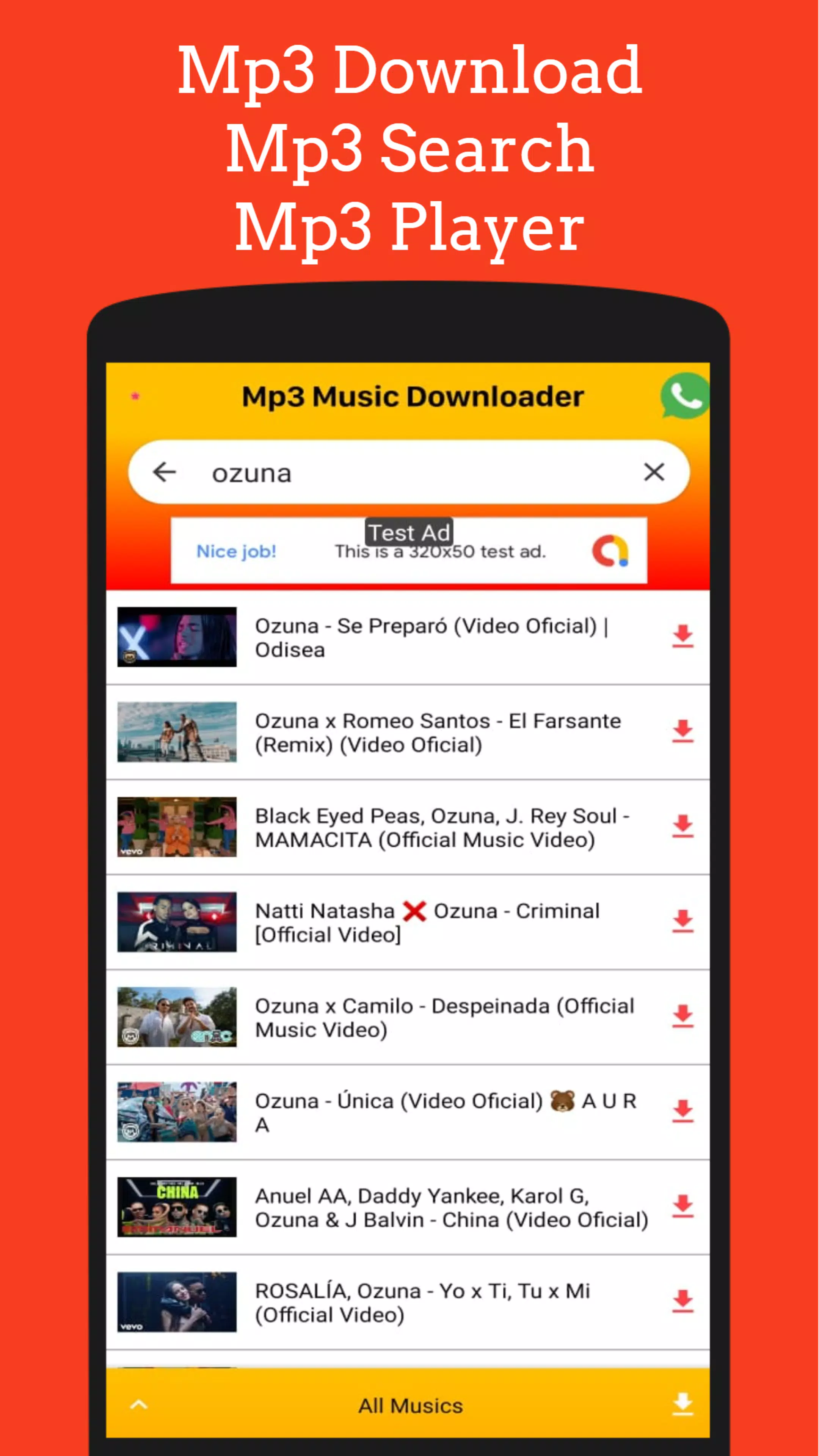 Descarga de APK de Descargar música MP3 gratis para Android