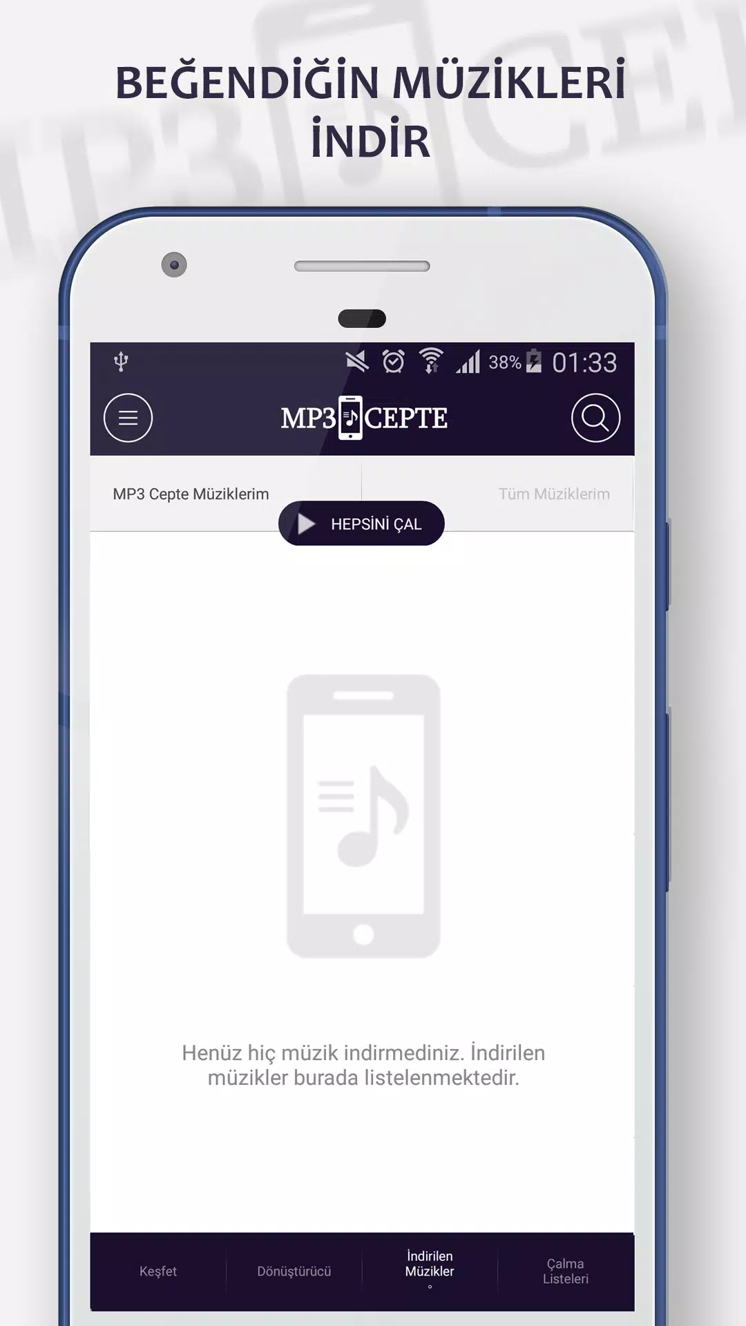 Android İndirme için MP3 Cepte APK
