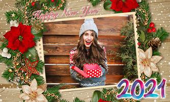 2021 New Year Photo Frame Editor Affiche