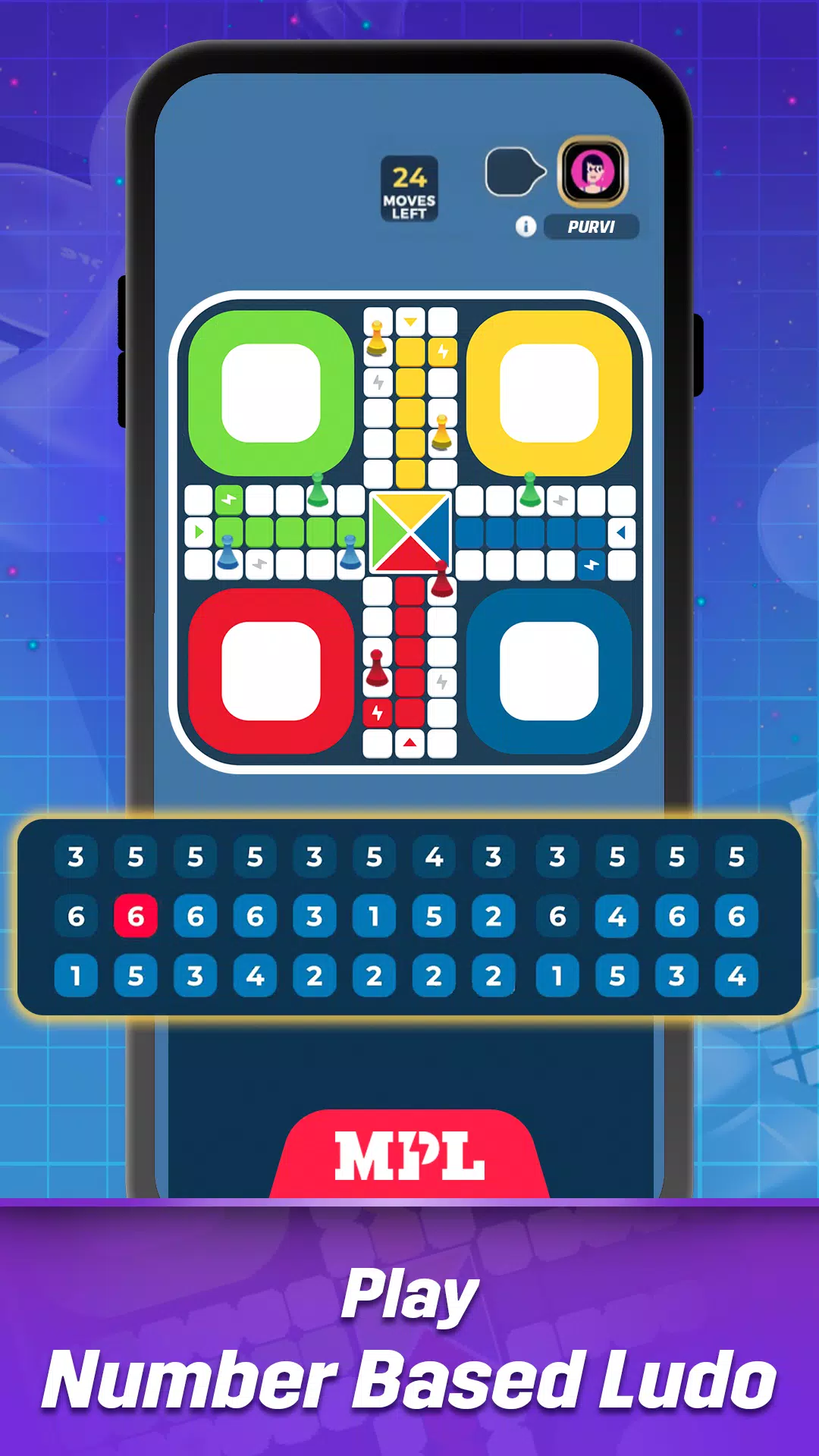 Play Ludo Win online on the MPL app and take away guaranteed prizes!