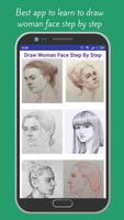 Learn to Draw Woman Face Step  Affiche
