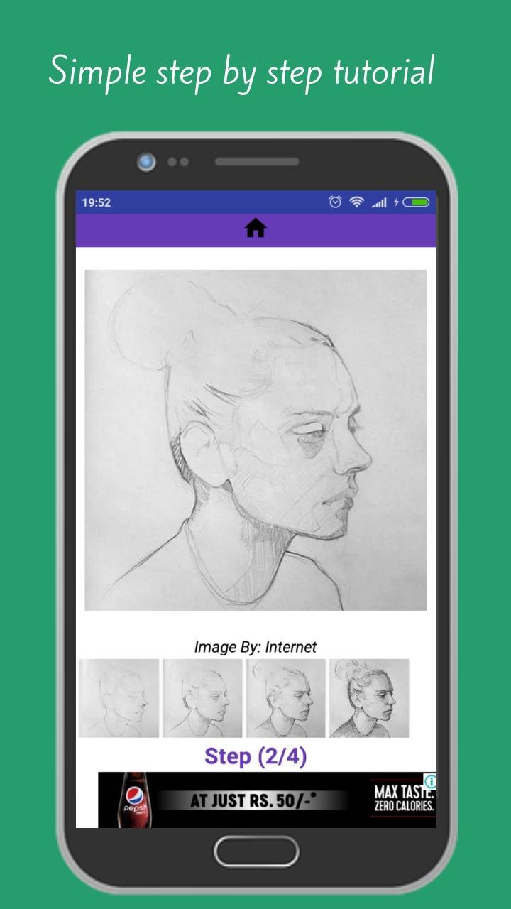 Скачать Learn to Draw Woman Face Step by Step Offline APK для Android