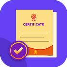 Certificate Maker, Templates, Designs icône