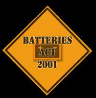 Batteries Act 2001 الملصق