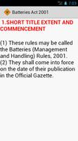 Batteries Act 2001 تصوير الشاشة 2