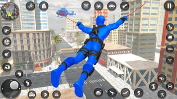 حبل لعبة بطل العنكبوت الأزرق تصوير الشاشة 1