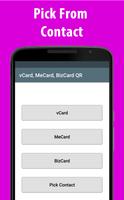 QR Generater For Vcard, MeCard Poster