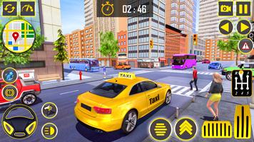 US Taxi Simulator : Car Games syot layar 2