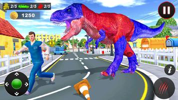 Angry Dino Games: City Rampage الملصق