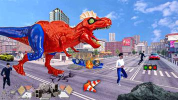 Angry Dino Games: City Rampage تصوير الشاشة 1