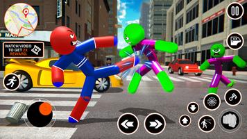 Open World Spider Stickman imagem de tela 1