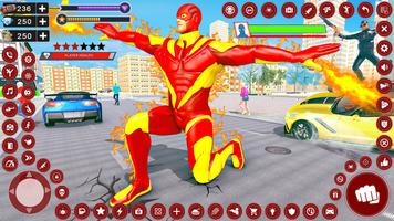 Flying Hero: Super Hero Games الملصق