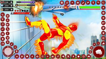 Flying Hero: Super Hero Games تصوير الشاشة 1