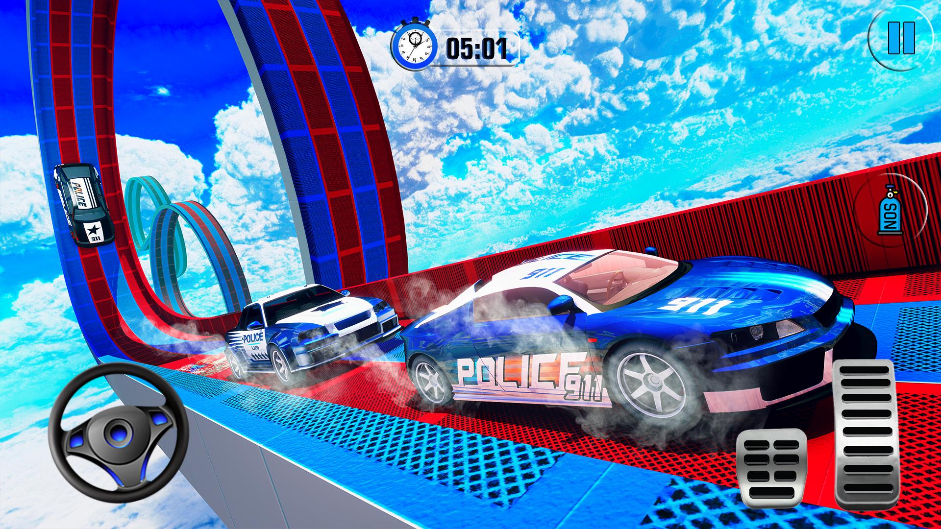 Police Car Gt Racing Stunts Mega Ramps For Android Apk Download