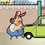 Super Mr Bean Game Driving Run icon