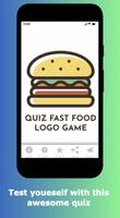 Quiz: Fast Food Logo game الملصق