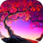 Woody Land Tree Parallax 3D icône