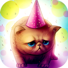 ikon Birthday Cat : Cute Live wallp