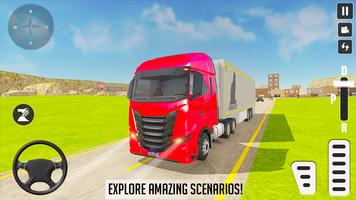 Euro Truck Transport Sim Games Affiche