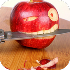 Apple and Knife Live Wallpaper icône