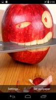 Apple and Knife Live Wallpaper स्क्रीनशॉट 1