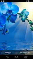 Blue Orchid Live Wallpaper syot layar 2