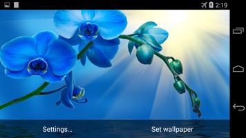 Blue Orchid Live Wallpaper capture d'écran 3