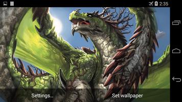 Green Dragon Live Wallpaper capture d'écran 3