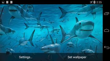 Sharks Live Wallpaper (FREE) imagem de tela 3