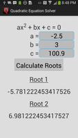 Quadratic Equation Solver постер