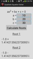 Quadratic Equation Solver captura de pantalla 1
