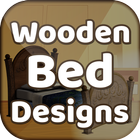 Wooden bed designs أيقونة