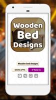 Wooden bed designs โปสเตอร์