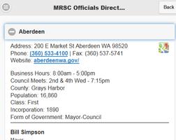 MRSC Officials Directory screenshot 3