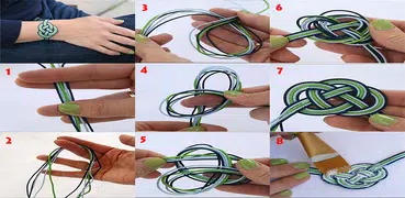 DIY編みロープ - ブレスレット