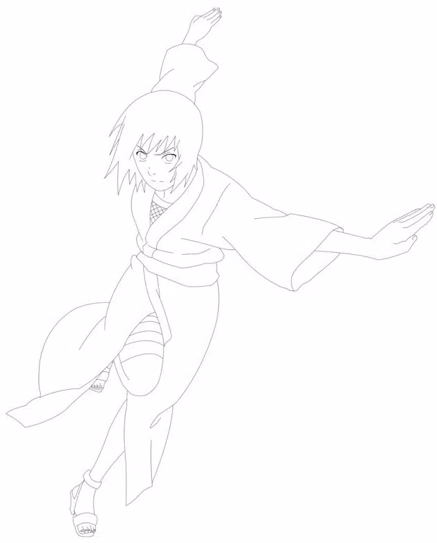 Anime sketch, Naruto sketch drawing, Anime character drawing