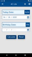 Age Calculator Lite постер