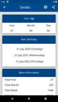 Age Calculator Lite capture d'écran 2