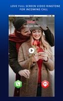 Love Full Screen Video Ringtone For Incoming Call capture d'écran 1