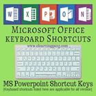 ms office keyboard shortcuts keys icône