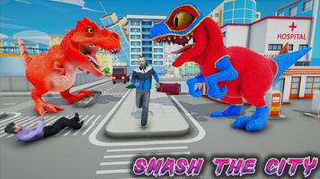 Jurassic Dinosaur Rampage Game syot layar 1