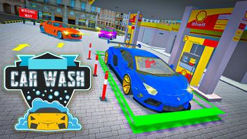 US Car Wash Game : Car Garage Affiche