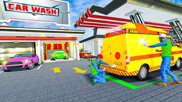 US Car Wash Game : Car Garage capture d'écran 2