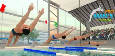 Pro Men's Swimming Race