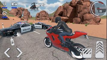 Motorcycle Driving: Cop Chase Cartaz