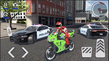 Motorcycle Driving: Cop Chase imagem de tela 1