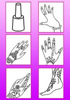 Nails Coloring Book imagem de tela 1