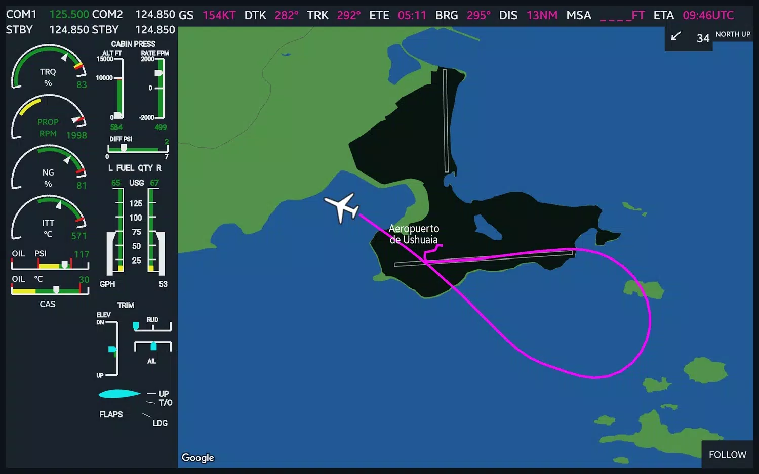 Flight Display Companion (G3000 style display for android) for Microsoft  Flight Simulator