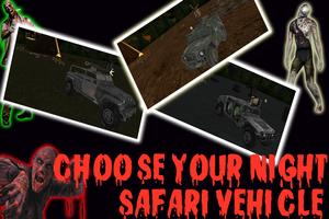 Poster delle zombie isola safari 4x4