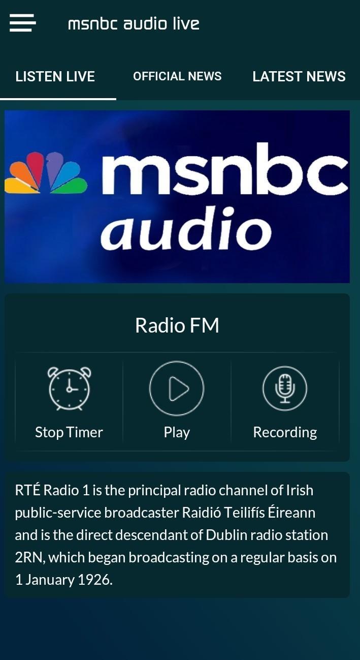 msnbc audio live streaming APK for Android Download